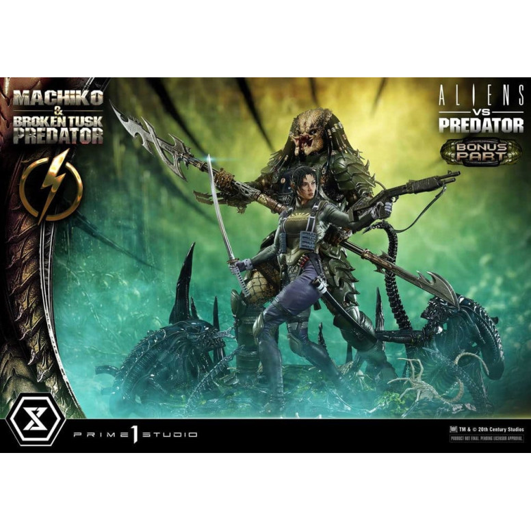 Prime 1 Studio - Aliens vs. Predator (Comic) - Machiko & Broken Tusk DX Bonus Version Ultimate Premium Masterline Series 1/4