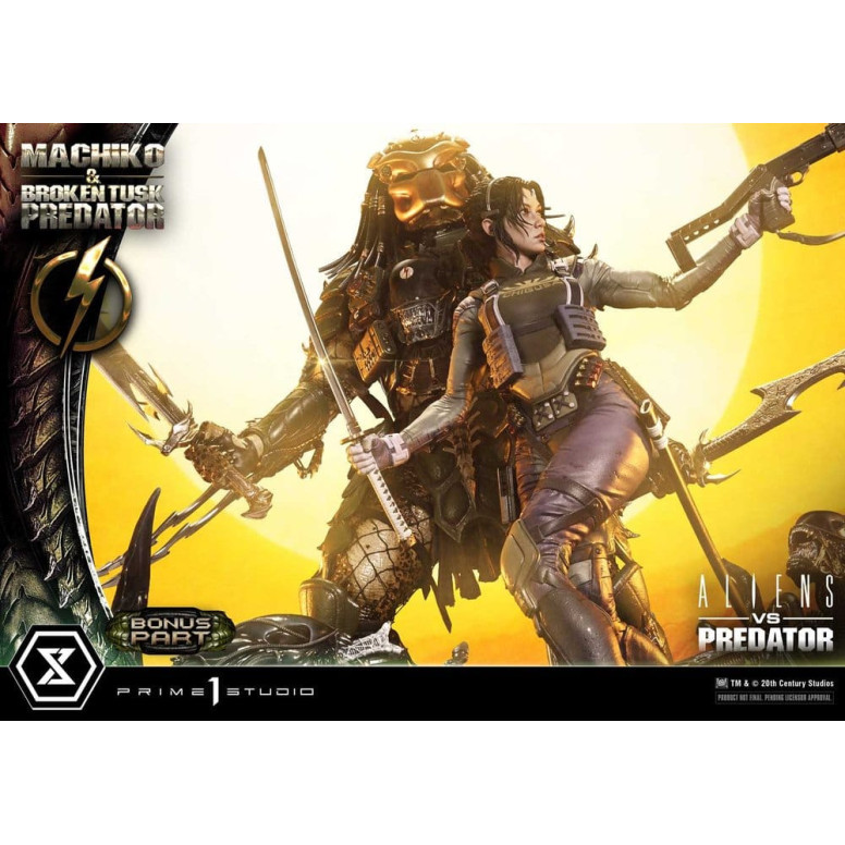 Prime 1 Studio - Aliens vs. Predator (Comic) - Machiko & Broken Tusk DX Bonus Version Ultimate Premium Masterline Series 1/4