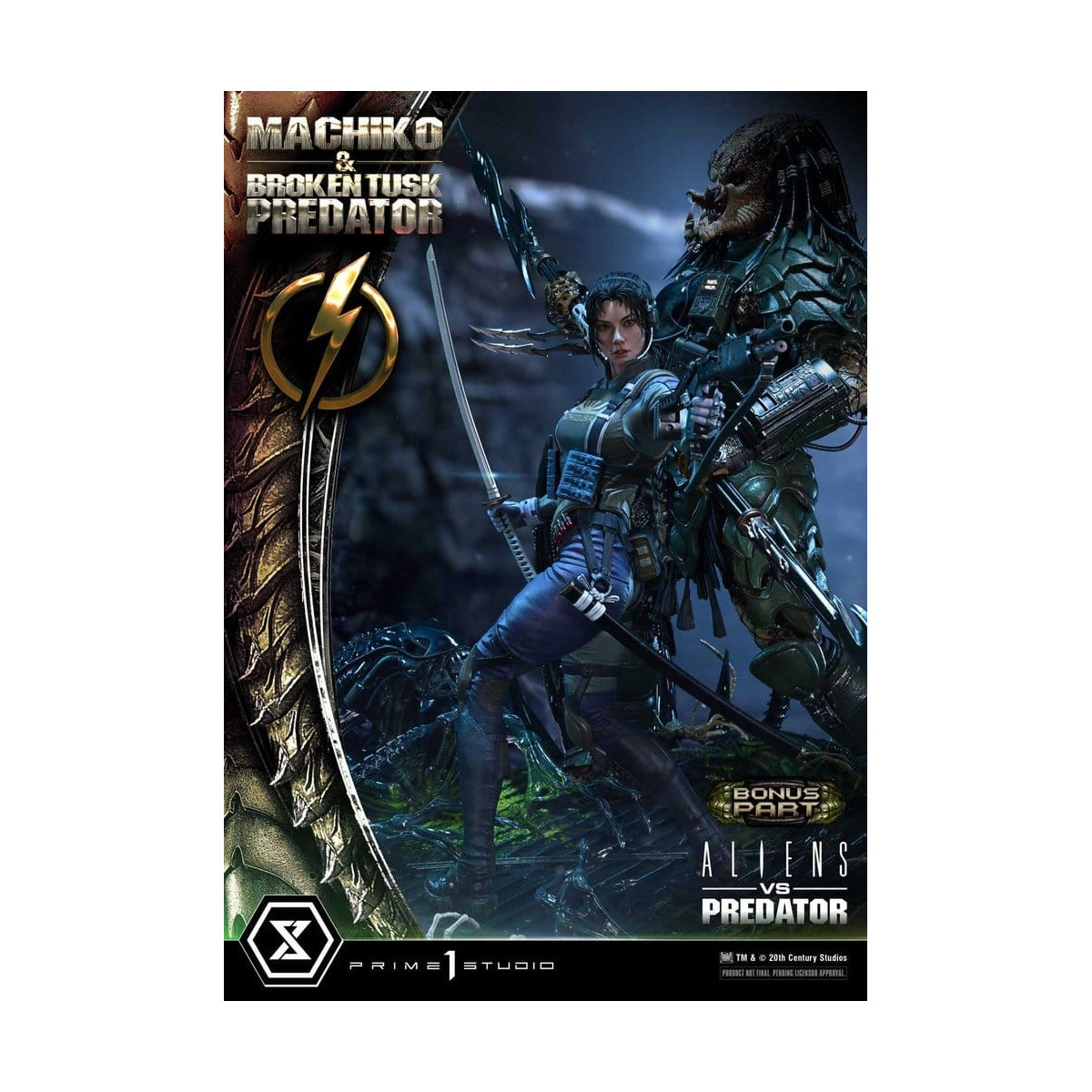 Prime 1 Studio - Aliens vs. Predator (Comic) - Machiko & Broken Tusk DX Bonus Version Ultimate Premium Masterline Series 1/4