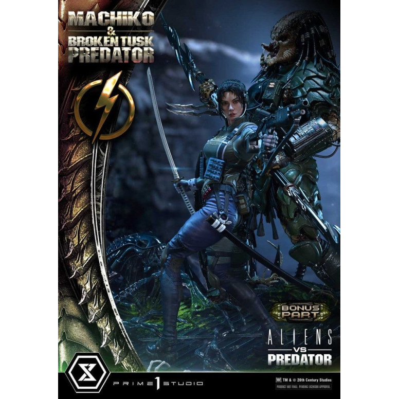 Prime 1 Studio - Aliens vs. Predator (Comic) - Machiko & Broken Tusk DX Bonus Version Ultimate Premium Masterline Series 1/4