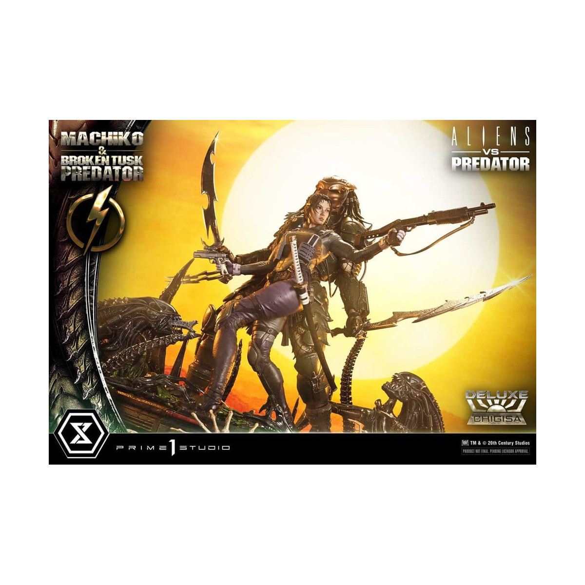 Prime 1 Studio - Aliens vs. Predator (Comic) - Machiko & Broken Tusk DX Bonus Version Ultimate Premium Masterline Series 1/4