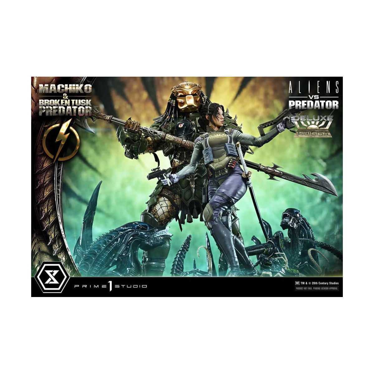 Prime 1 Studio - Aliens vs. Predator (Comic) - Machiko & Broken Tusk DX Bonus Version Ultimate Premium Masterline Series 1/4