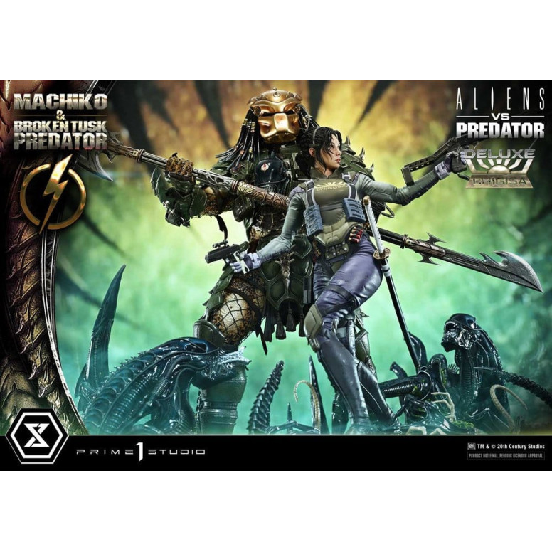 Prime 1 Studio - Aliens vs. Predator (Comic) - Machiko & Broken Tusk DX Bonus Version Ultimate Premium Masterline Series 1/4