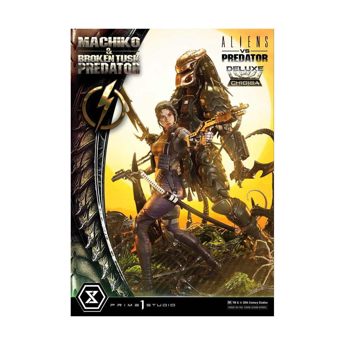 Prime 1 Studio - Aliens vs. Predator (Comic) - Machiko & Broken Tusk DX Bonus Version Ultimate Premium Masterline Series 1/4