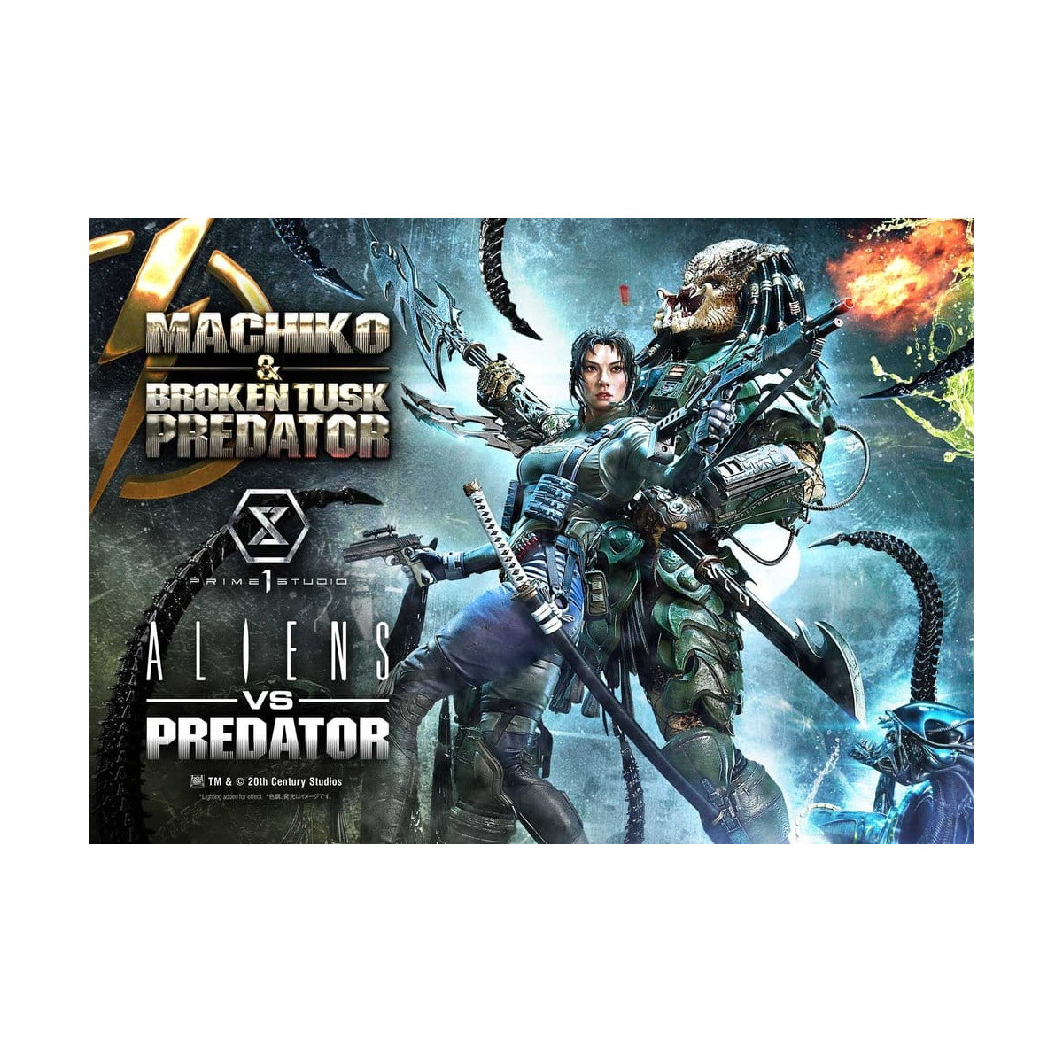 Prime 1 Studio - Aliens vs. Predator (Comic) - Machiko & Broken Tusk DX Bonus Version Ultimate Premium Masterline Series 1/4