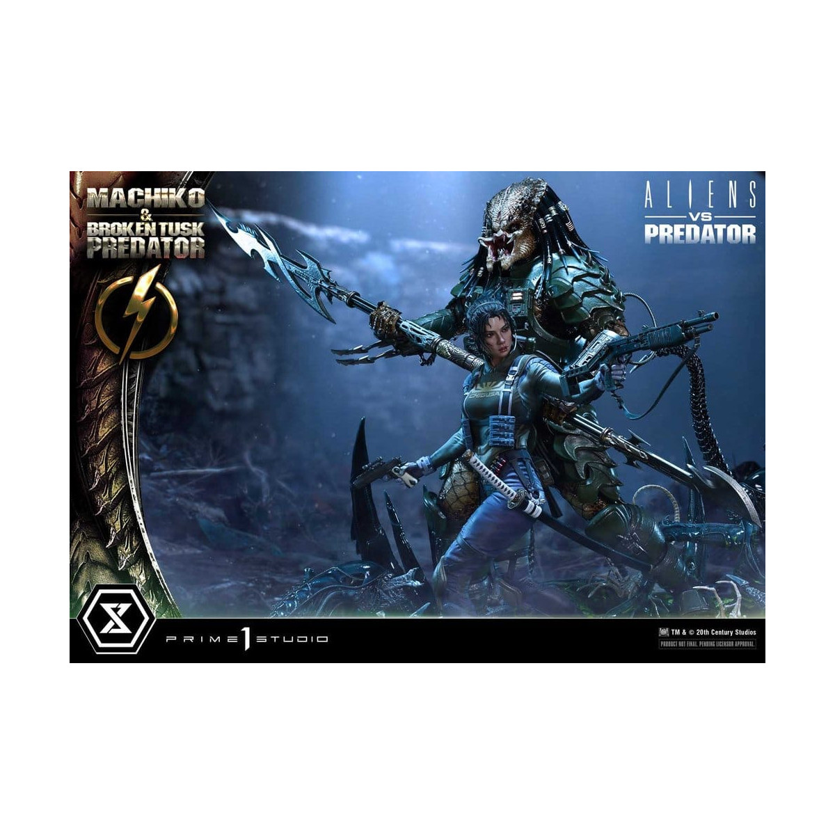 Prime 1 Studio - Aliens vs. Predator (Comic) - Machiko & Broken Tusk DX Bonus Version Ultimate Premium Masterline Series 1/4