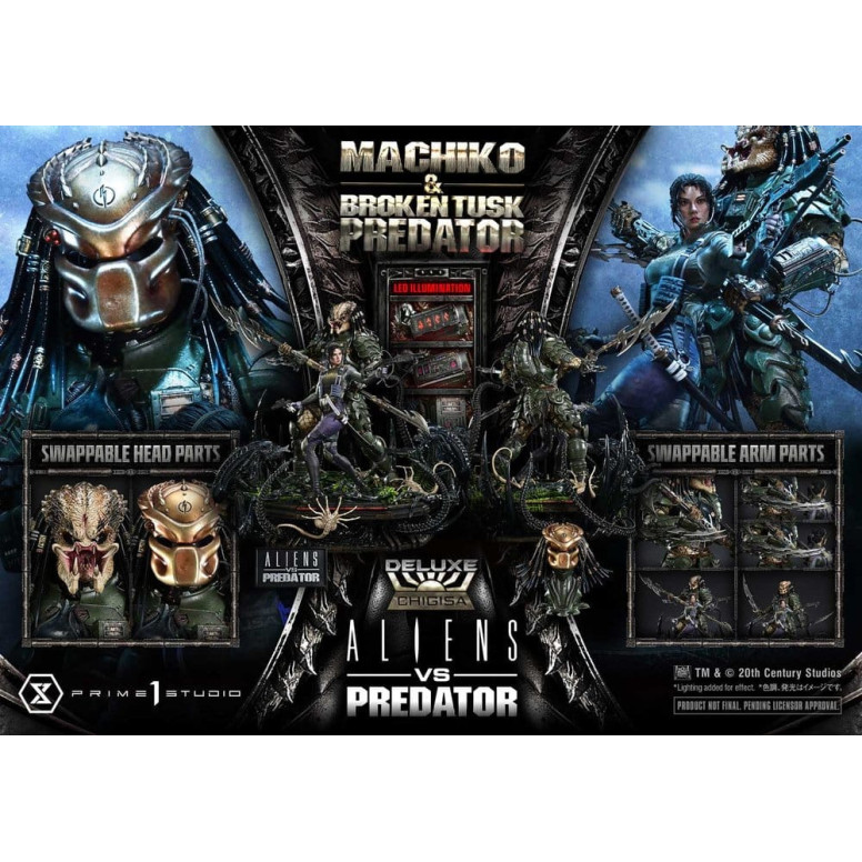 Prime 1 Studio - Aliens vs. Predator (Comic) - Machiko & Broken Tusk DX Bonus Version Ultimate Premium Masterline Series 1/4