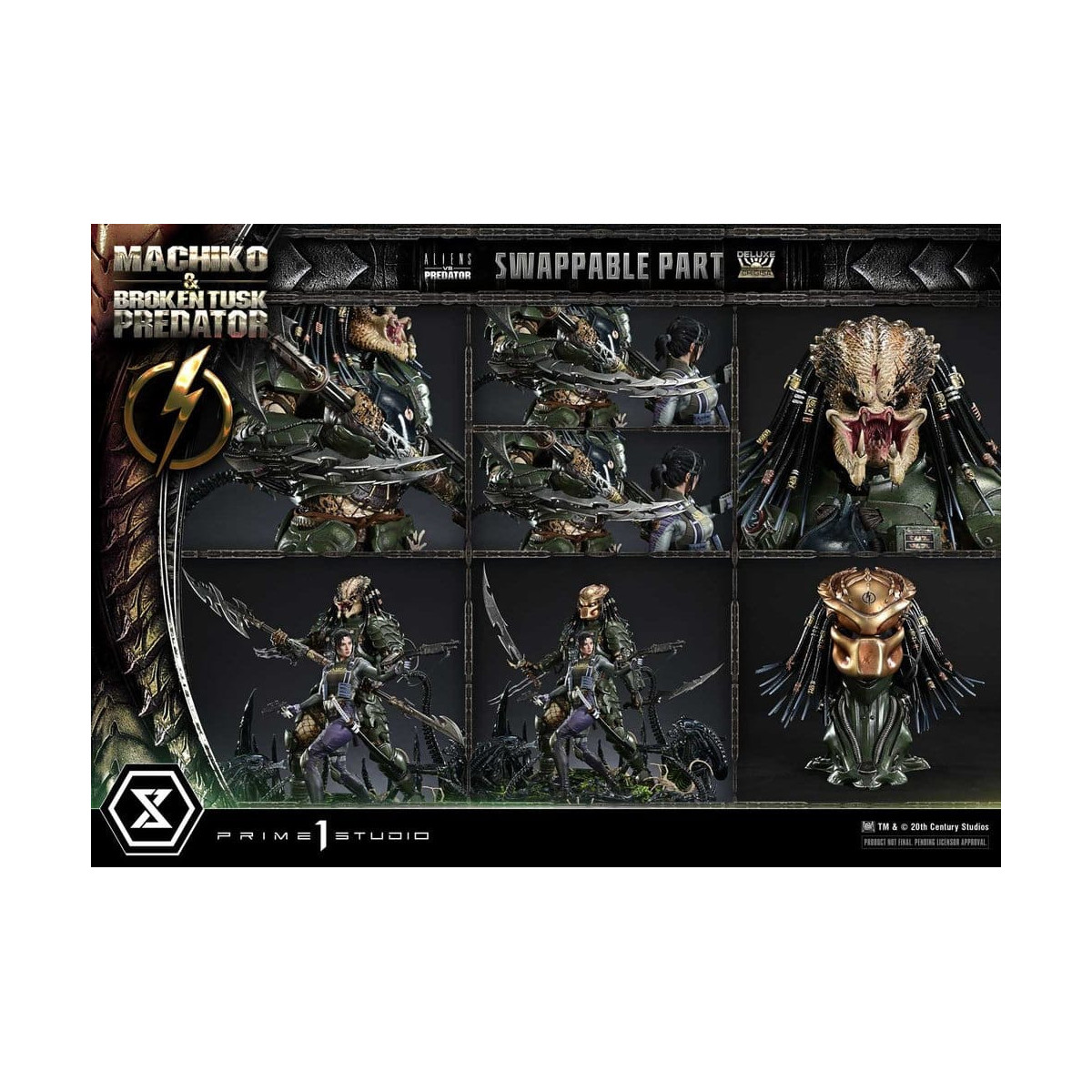 Prime 1 Studio - Aliens vs. Predator (Comic) - Machiko & Broken Tusk DX Bonus Version Ultimate Premium Masterline Series 1/4