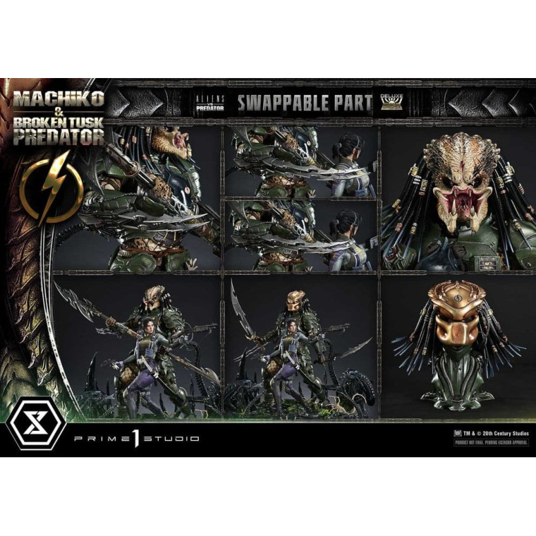 Prime 1 Studio - Aliens vs. Predator (Comic) - Machiko & Broken Tusk DX Bonus Version Ultimate Premium Masterline Series 1/4