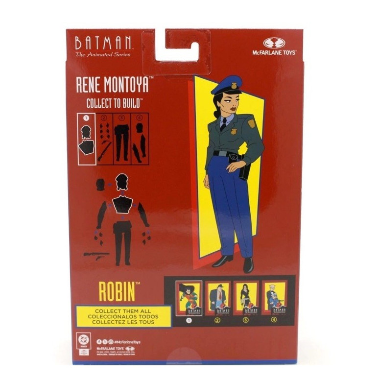 Mc Farlane DC Direct - Robin (Black & Red) BAF Rene Montoya - Batman: The 1992 Animated Series