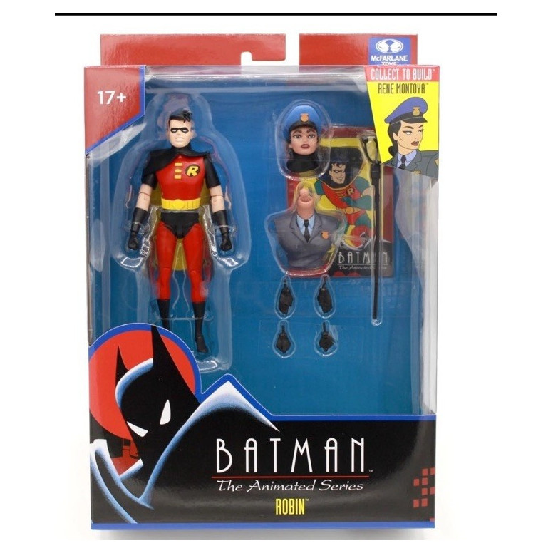 Mc Farlane DC Direct - Robin (Black & Red) BAF Rene Montoya - Batman: The 1992 Animated Series