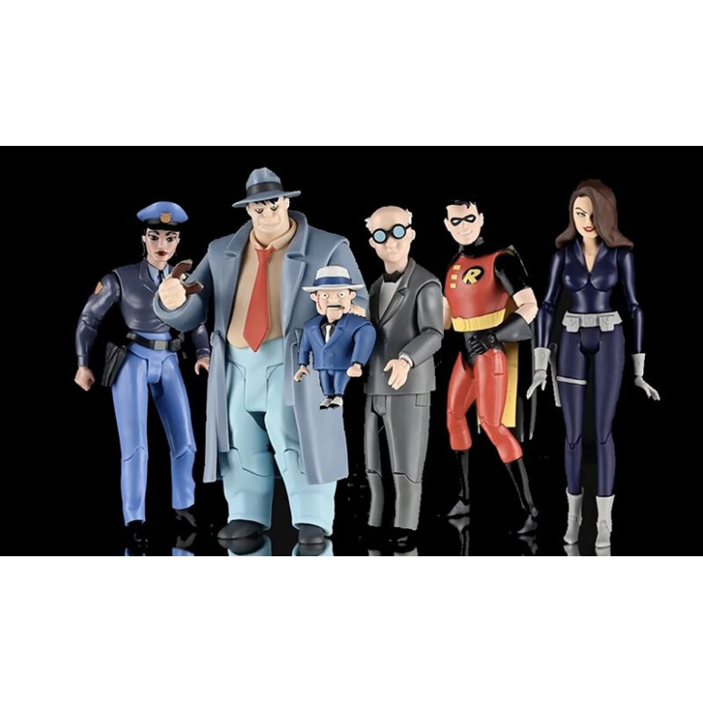 Mc Farlane DC Direct - Robin (Black & Red) BAF Rene Montoya - Batman: The 1992 Animated Series