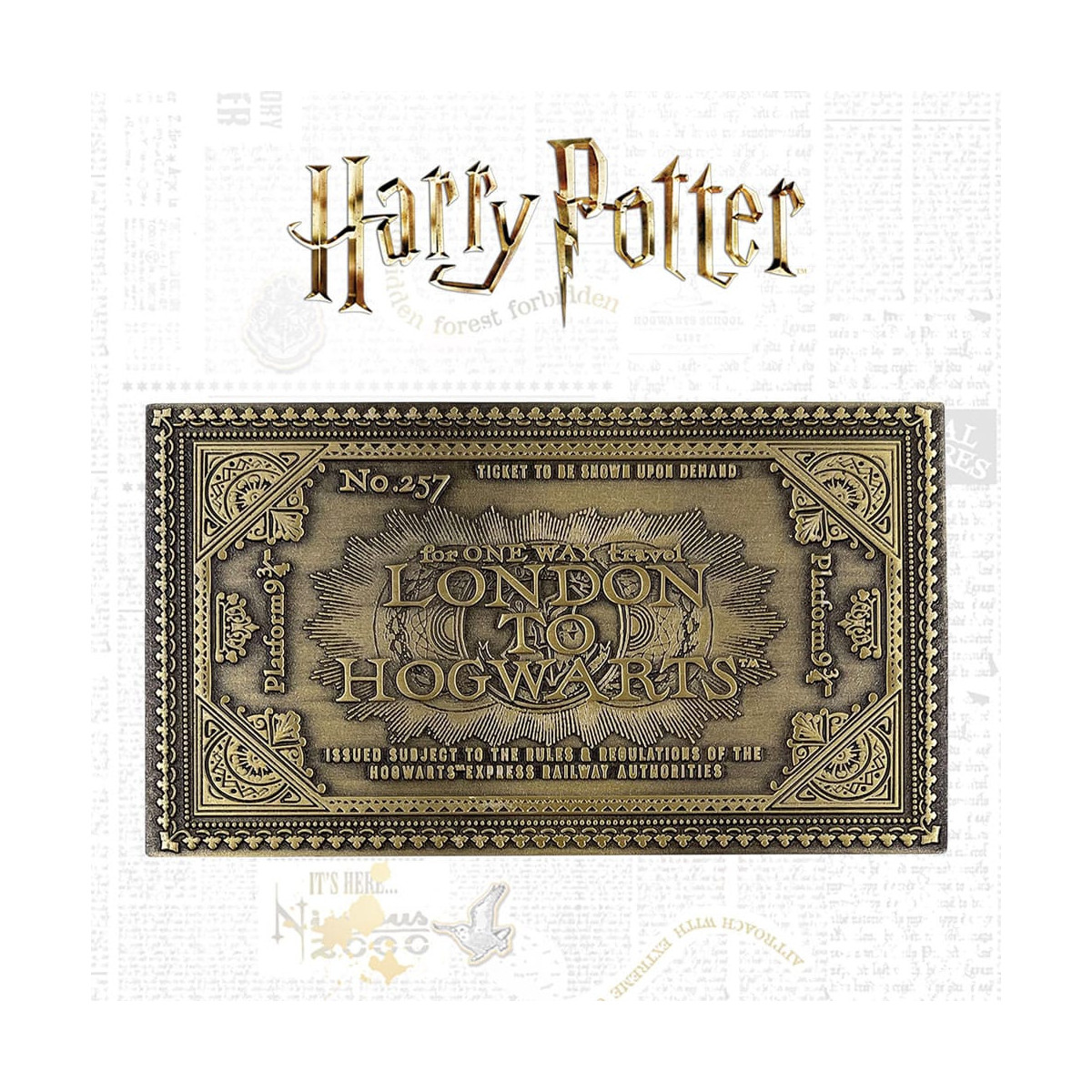 FaNaTtiK - Harry Potter Limited Edition Hogwarts Train Ticket Replica