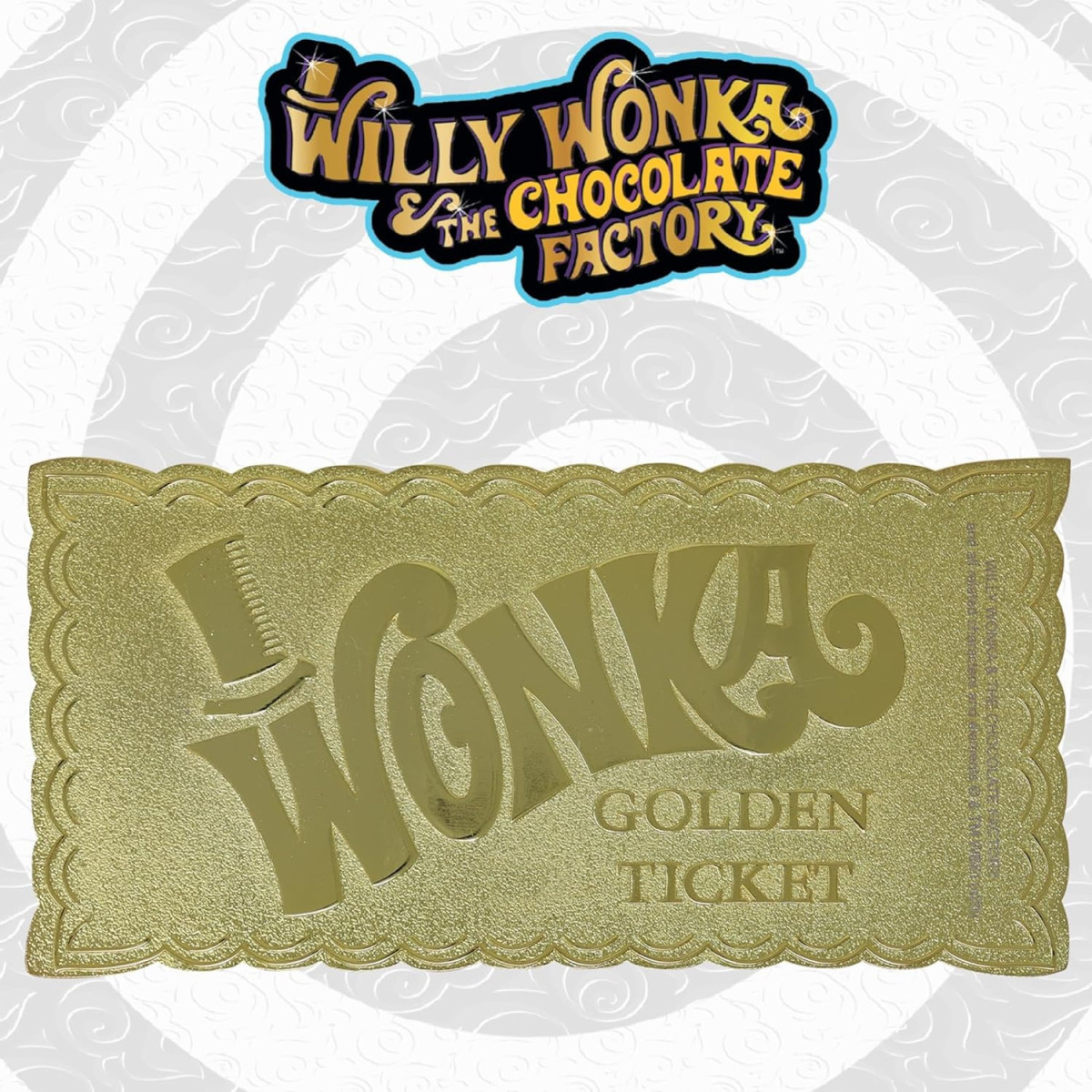 FaNaTtiK - Willy Wonka and the Chocolate Factory Golden Ticket Collector's Edition Replica