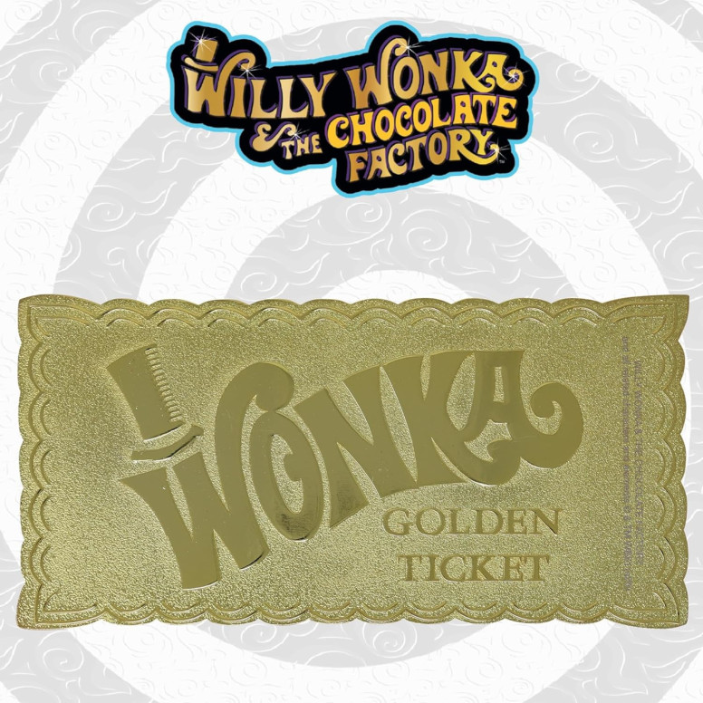FaNaTtiK - Willy Wonka and the Chocolate Factory Golden Ticket Collector's Edition Replica