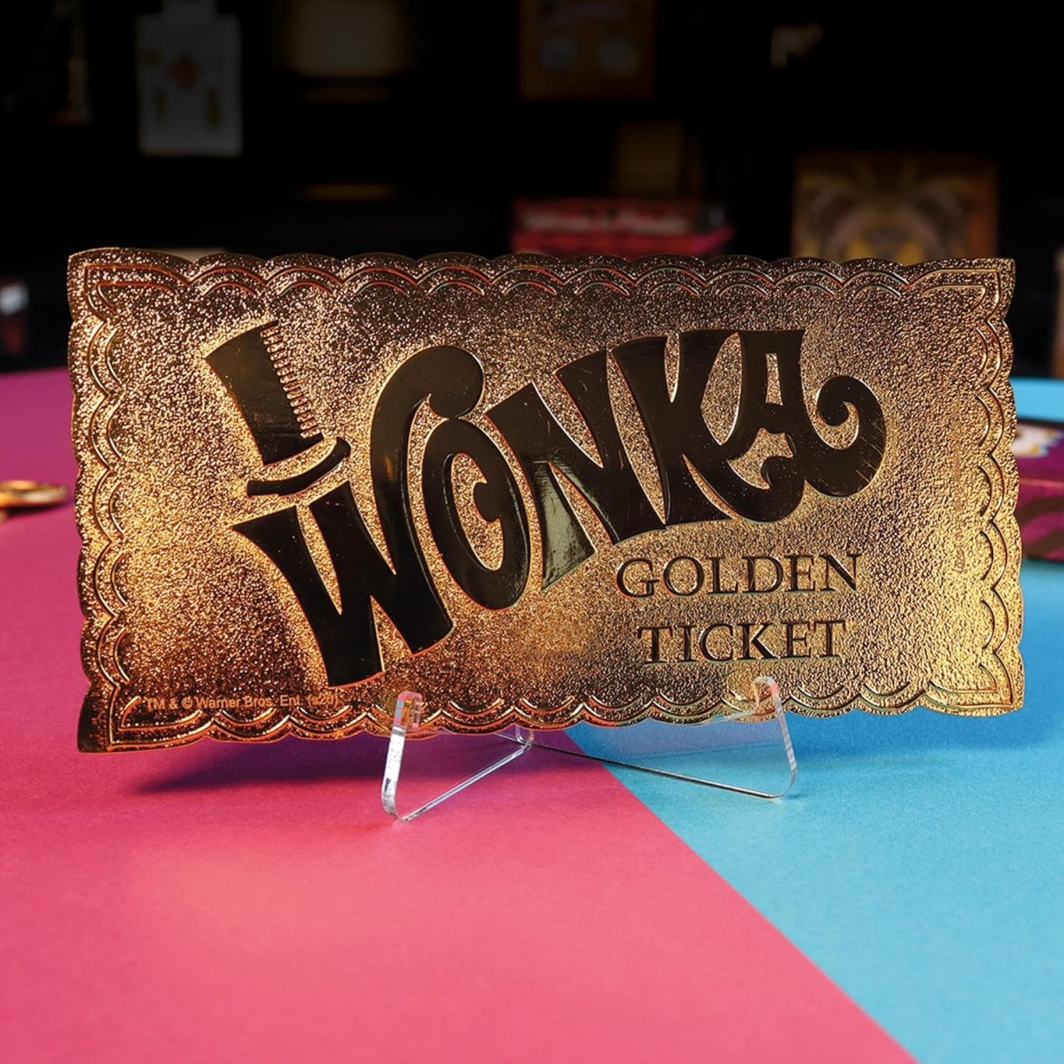 FaNaTtiK - Willy Wonka and the Chocolate Factory Golden Ticket Collector's Edition Replica