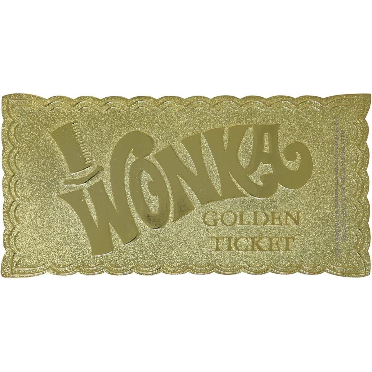 FaNaTtiK - Willy Wonka and the Chocolate Factory Golden Ticket Collector's Edition Replica