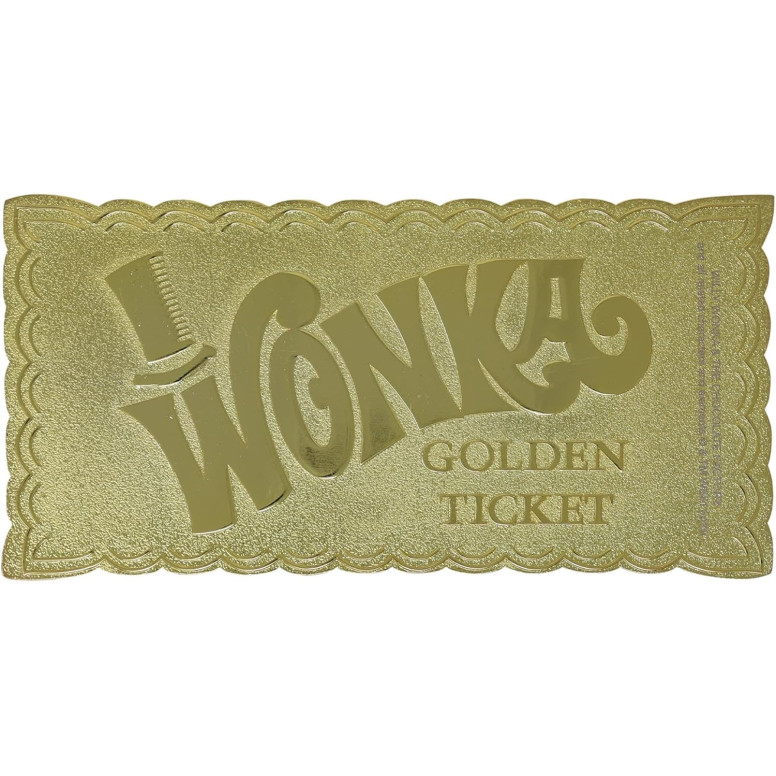 FaNaTtiK - Willy Wonka and the Chocolate Factory Golden Ticket Collector's Edition Replica