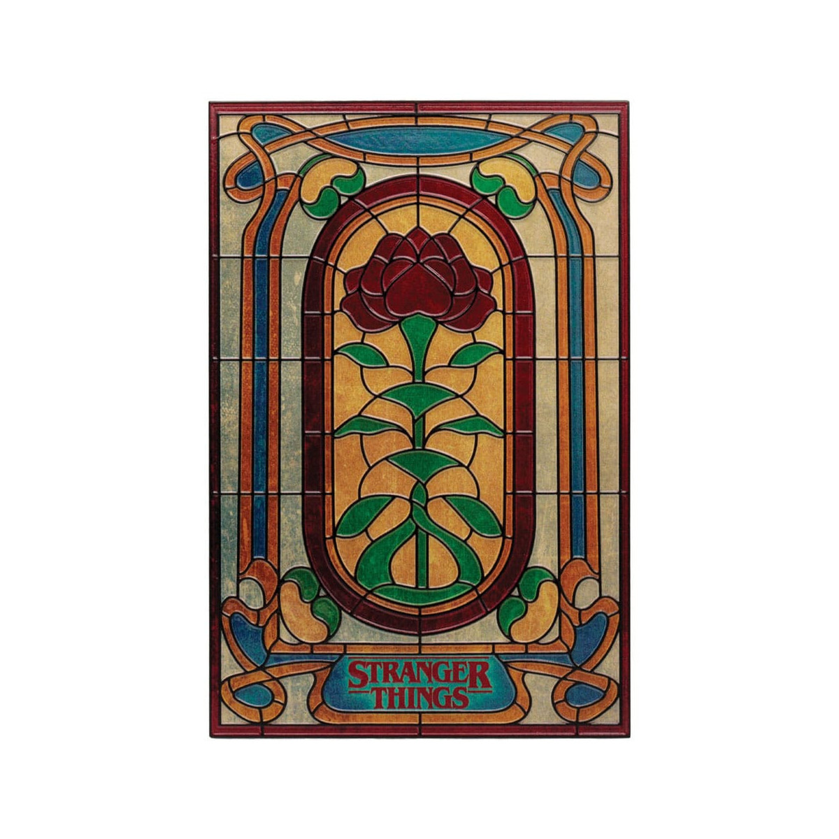 FaNaTtiK - Stranger Things Creel House Stained Glass Window Resin Plaque