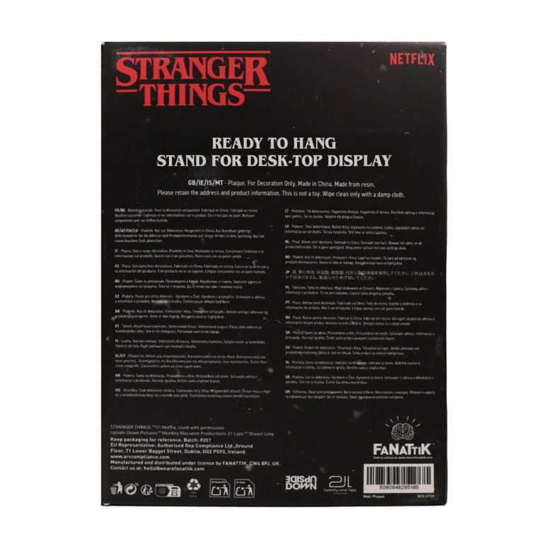 FaNaTtiK - Stranger Things Creel House Stained Glass Window Resin Plaque
