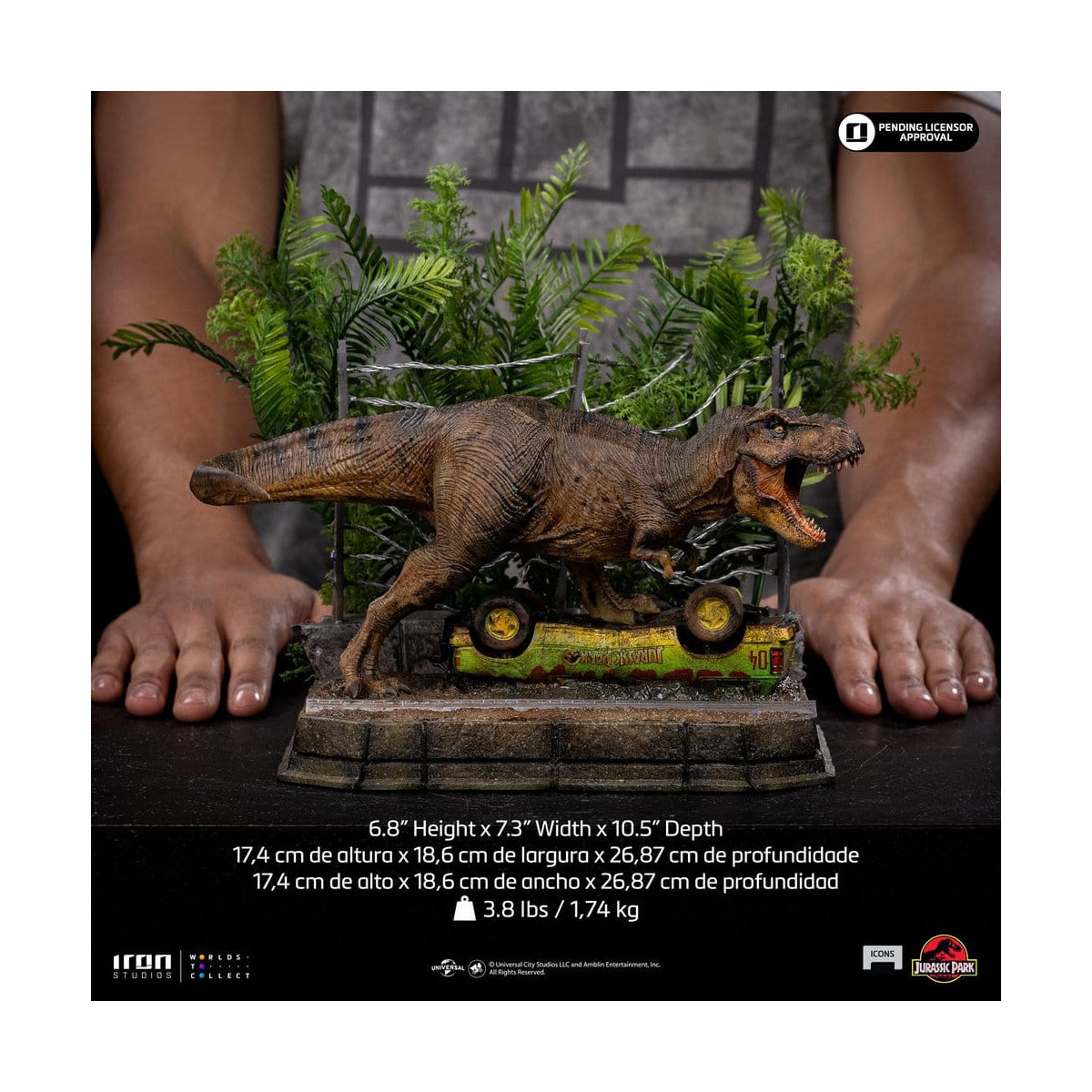 Iron Studios - T-Rex Breakout Set A - Jurassic Park Icons