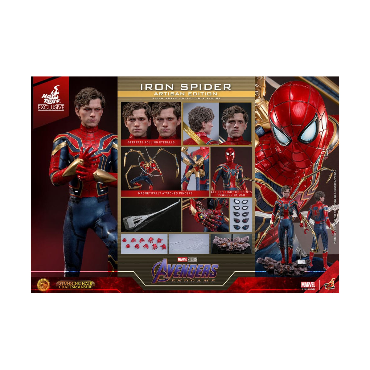 Hot Toys Marvel Avengers: Endgame - Iron Spider Artisan Edition MMS, 1/6 Scale