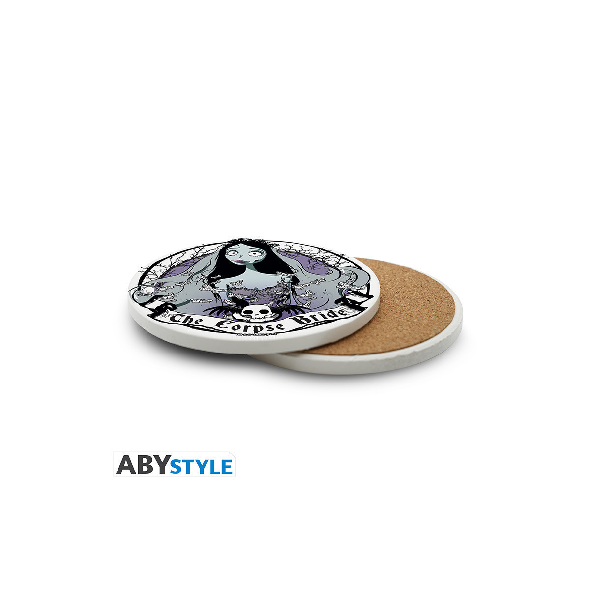 Abystyle - Corpse Bride Emily Ceramic Coasters