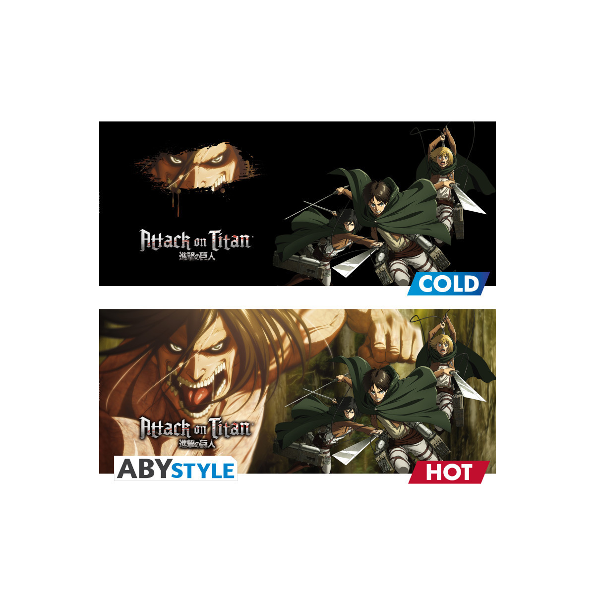 ABYstyle - ATTACK ON TITAN Eren Titan Thermoreactive Mug S3