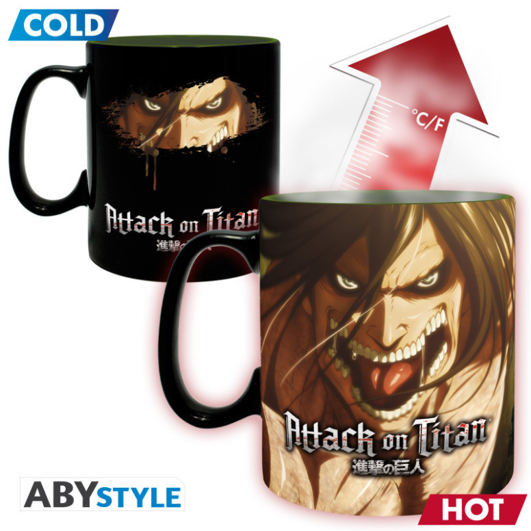 ABYstyle - ATTACK ON TITAN Eren Titan Thermoreactive Mug S3