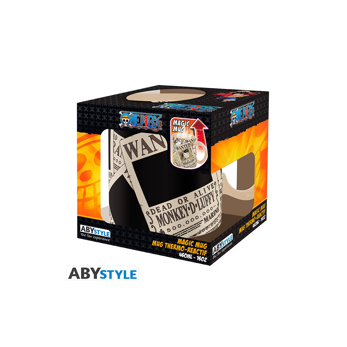 ABYstyle - One Piece "Wanted" Thermo-Reactive Mug