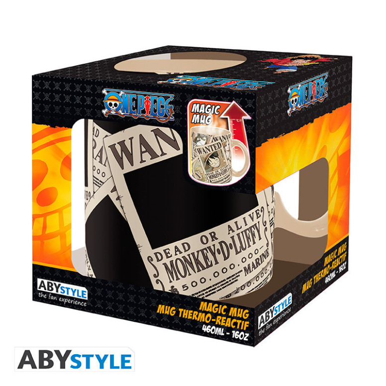ABYstyle - One Piece "Wanted" Thermo-Reactive Mug