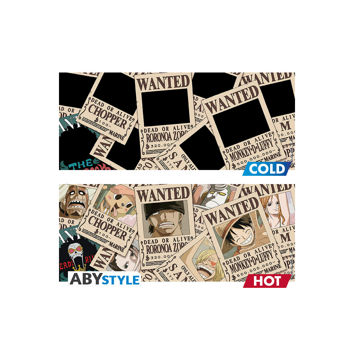 ABYstyle - One Piece "Wanted" Thermo-Reactive Mug