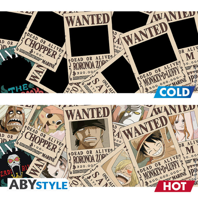 ABYstyle - One Piece "Wanted" Thermo-Reactive Mug