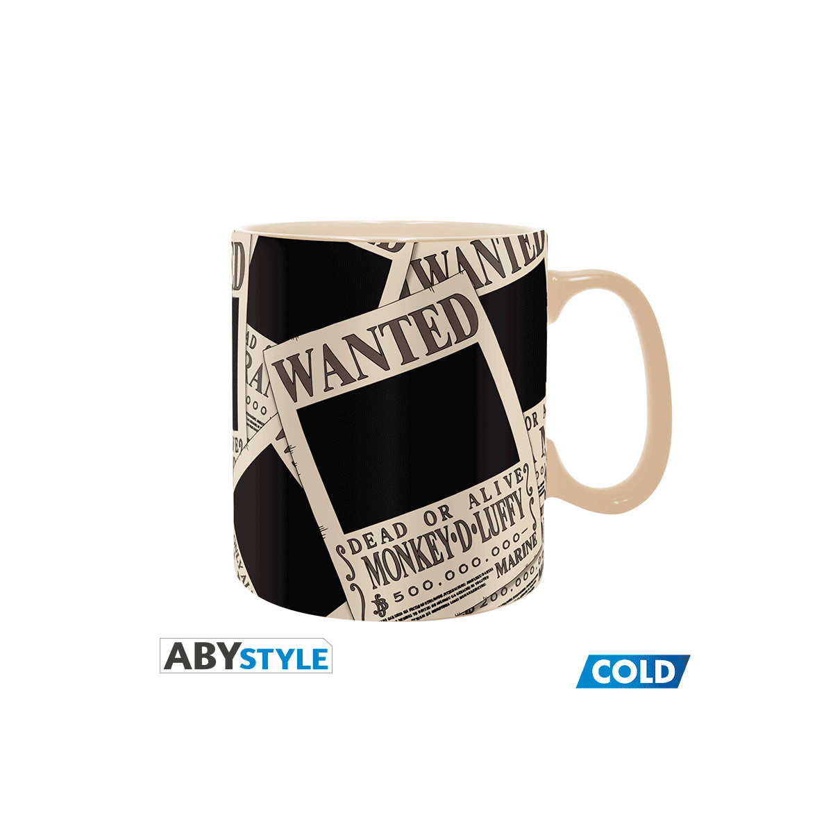 ABYstyle - One Piece "Wanted" Thermo-Reactive Mug