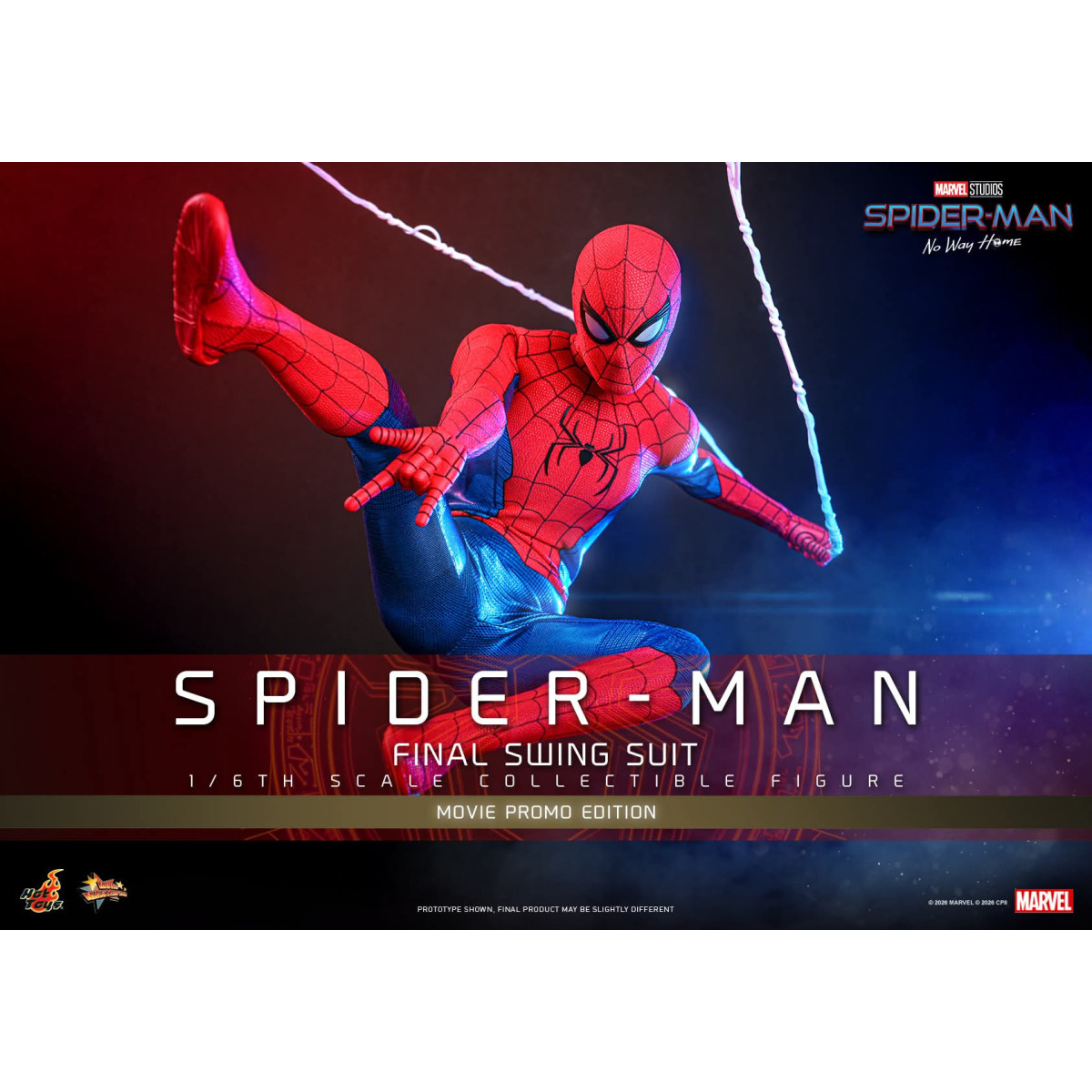 Hot Toys Exclusive - Spider-Man (Final Swing Suit) (Movie Promo Edition) 1/6 MMS862 - Marvel's Spider-Man: No Way Home