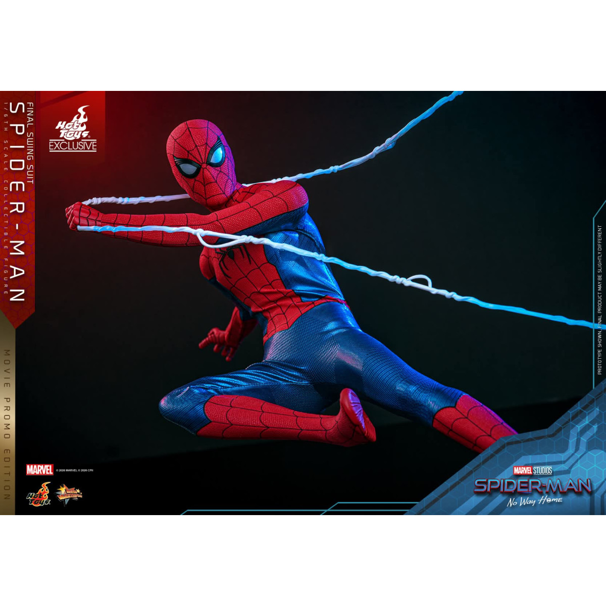Hot Toys Exclusive - Spider-Man (Final Swing Suit) (Movie Promo Edition) 1/6 MMS862 - Marvel's Spider-Man: No Way Home