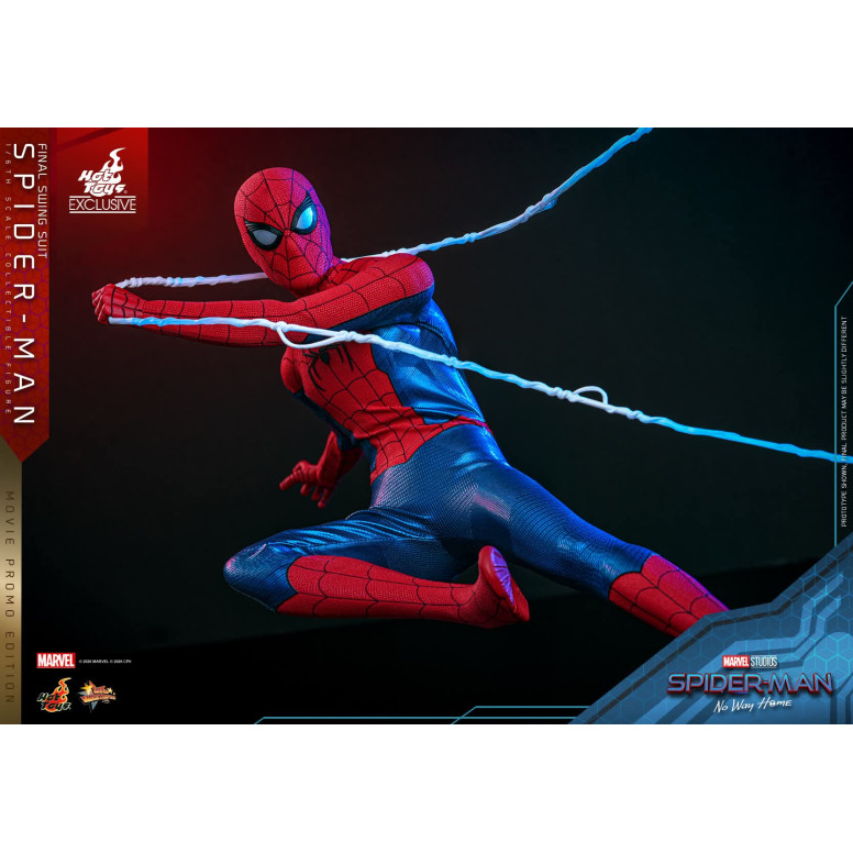 Hot Toys Exclusive - Spider-Man (Final Swing Suit) (Movie Promo Edition) 1/6 MMS862 - Marvel's Spider-Man: No Way Home