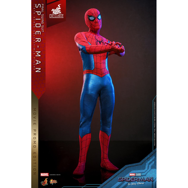 Hot Toys Exclusive - Spider-Man (Final Swing Suit) (Movie Promo Edition) 1/6 MMS862 - Marvel's Spider-Man: No Way Home