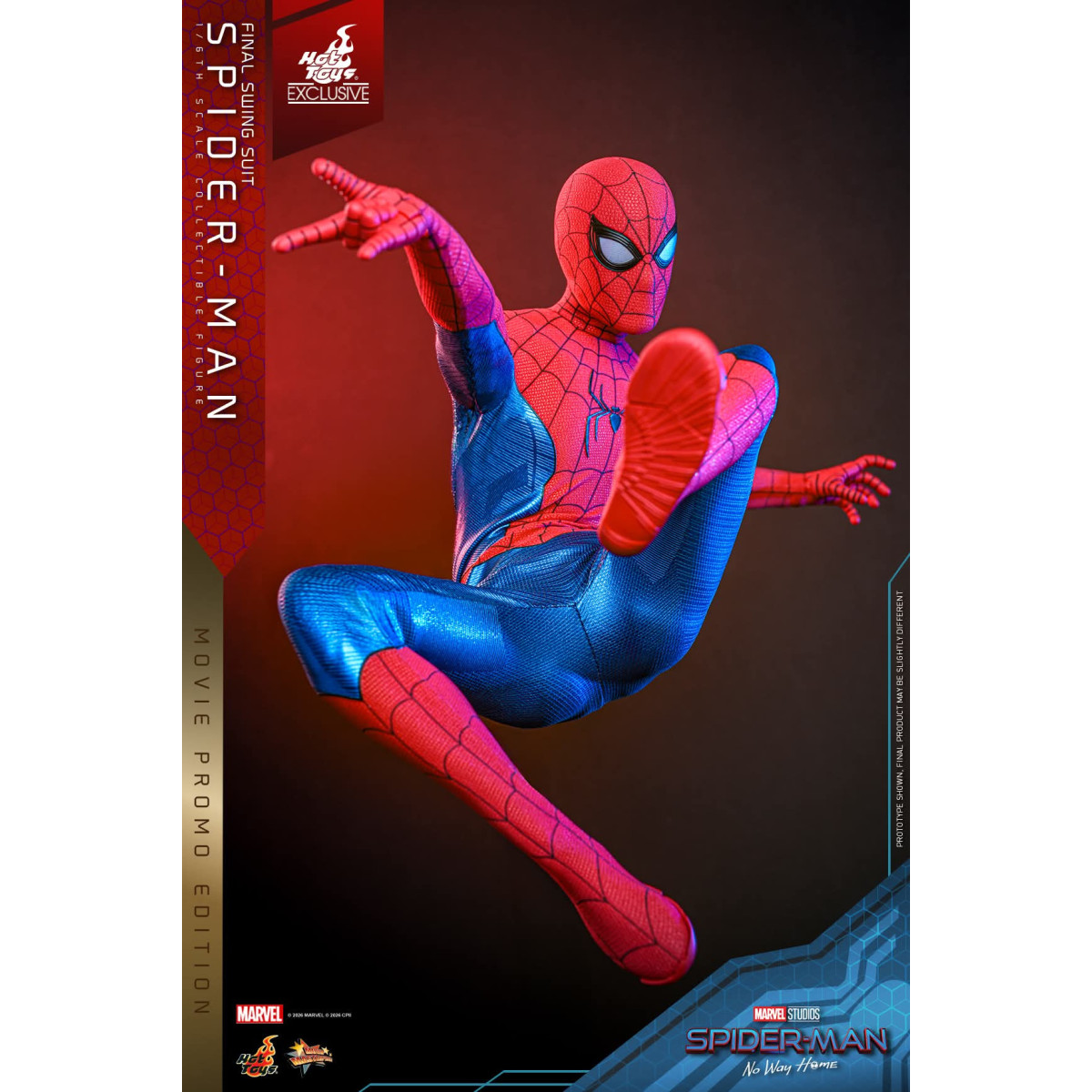 Hot Toys Exclusive - Spider-Man (Final Swing Suit) (Movie Promo Edition) 1/6 MMS862 - Marvel's Spider-Man: No Way Home