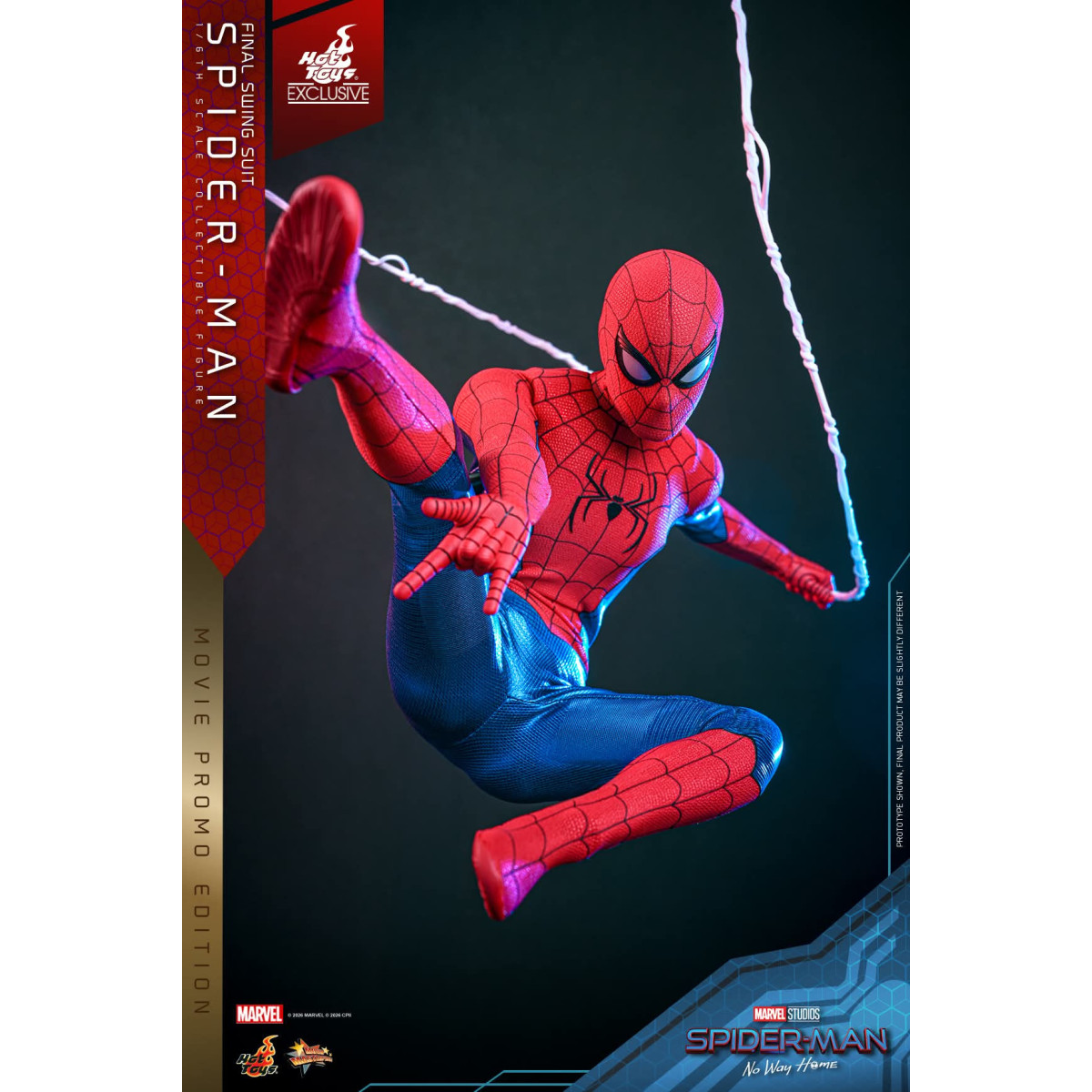 Hot Toys Exclusive - Spider-Man (Final Swing Suit) (Movie Promo Edition) 1/6 MMS862 - Marvel's Spider-Man: No Way Home