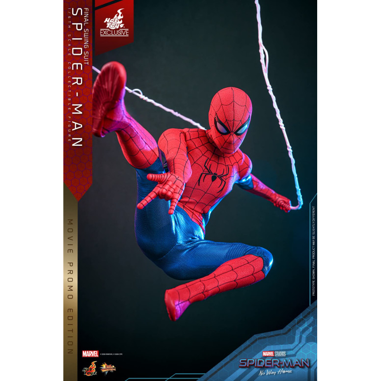 Hot Toys Exclusive - Spider-Man (Final Swing Suit) (Movie Promo Edition) 1/6 MMS862 - Marvel's Spider-Man: No Way Home