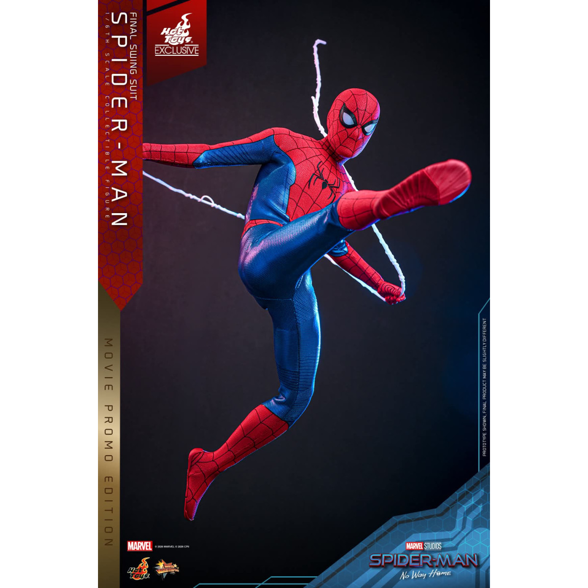 Hot Toys Exclusive - Spider-Man (Final Swing Suit) (Movie Promo Edition) 1/6 MMS862 - Marvel's Spider-Man: No Way Home