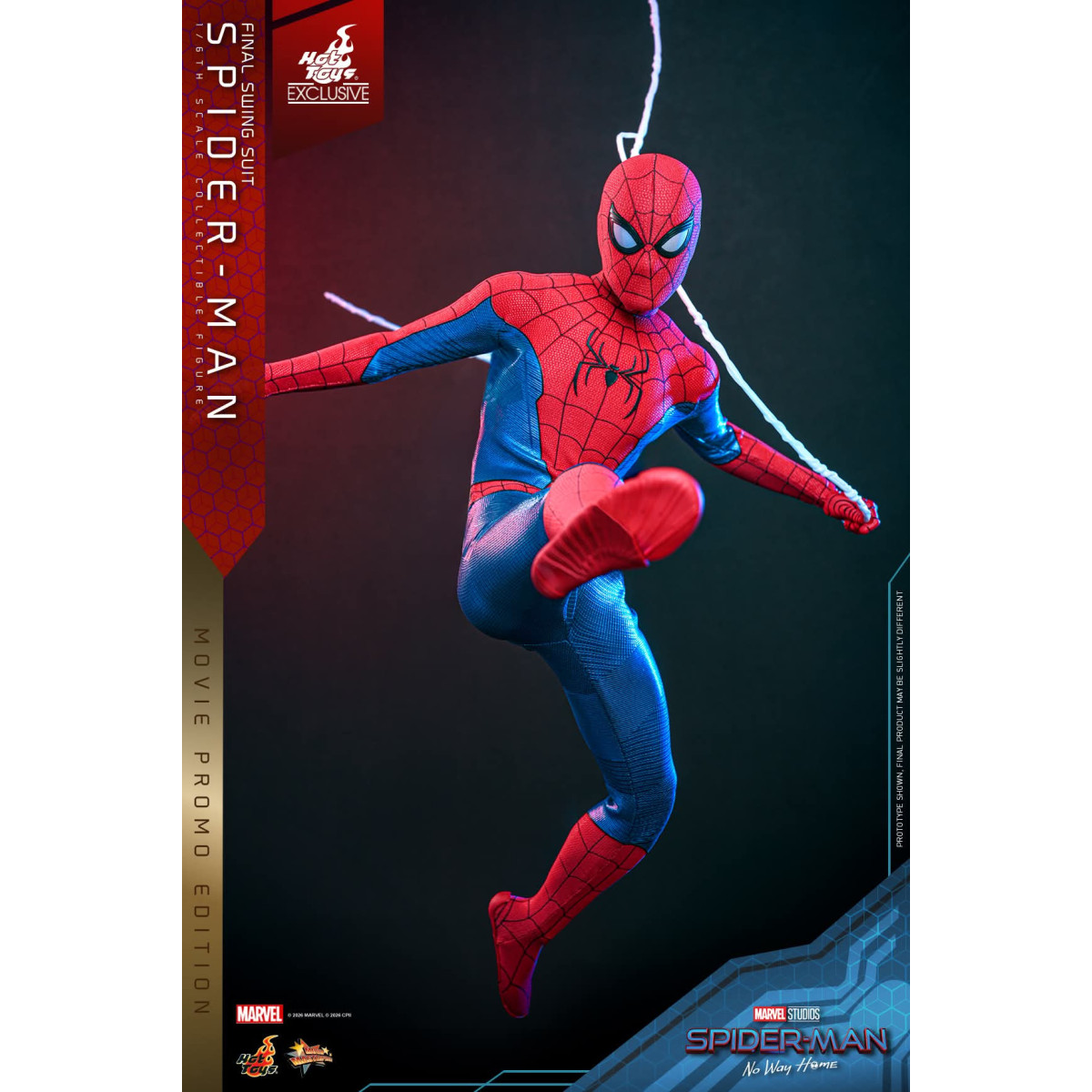 Hot Toys Exclusive - Spider-Man (Final Swing Suit) (Movie Promo Edition) 1/6 MMS862 - Marvel's Spider-Man: No Way Home