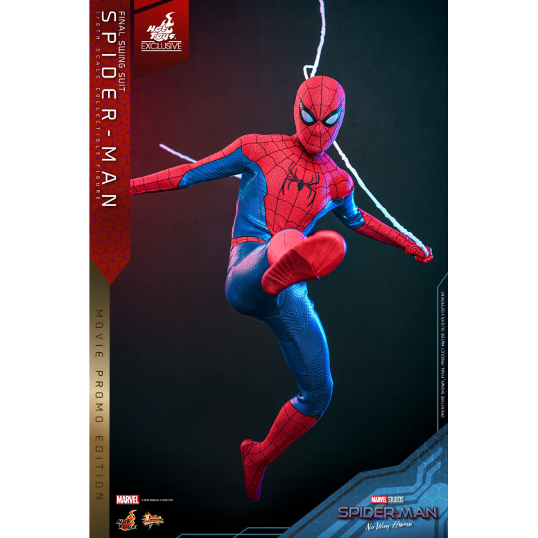 Hot Toys Exclusive - Spider-Man (Final Swing Suit) (Movie Promo Edition) 1/6 MMS862 - Marvel's Spider-Man: No Way Home