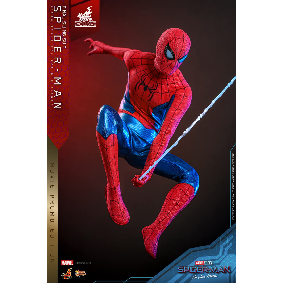 Hot Toys Exclusive - Spider-Man (Final Swing Suit) (Movie Promo Edition) 1/6 MMS862 - Marvel's Spider-Man: No Way Home