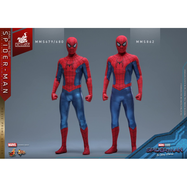 Hot Toys Exclusive - Spider-Man (Final Swing Suit) (Movie Promo Edition) 1/6 MMS862 - Marvel's Spider-Man: No Way Home