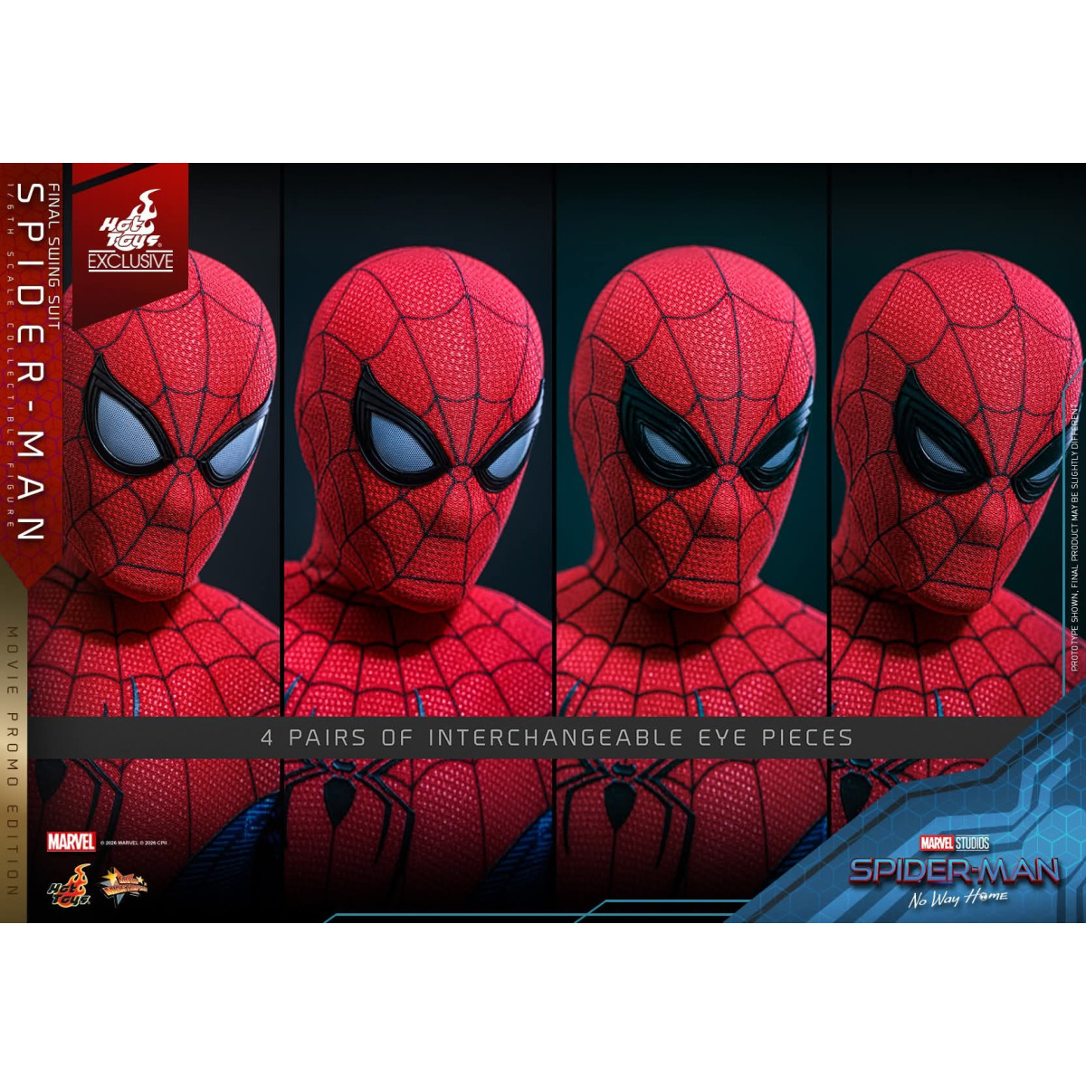 Hot Toys Exclusive - Spider-Man (Final Swing Suit) (Movie Promo Edition) 1/6 MMS862 - Marvel's Spider-Man: No Way Home