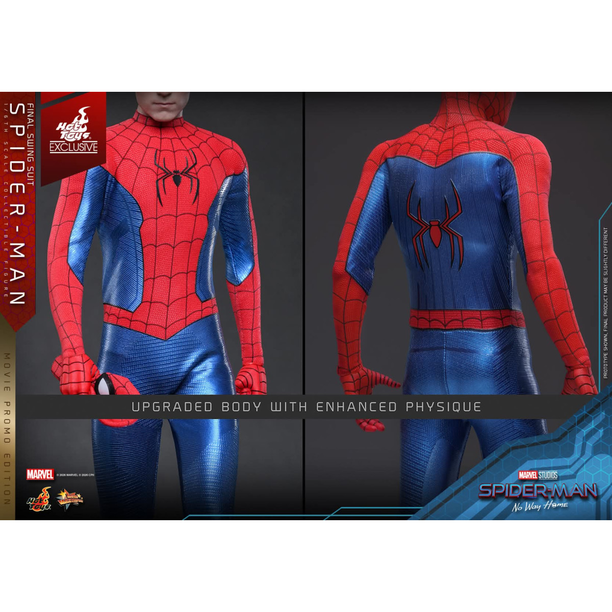 Hot Toys Exclusive - Spider-Man (Final Swing Suit) (Movie Promo Edition) 1/6 MMS862 - Marvel's Spider-Man: No Way Home