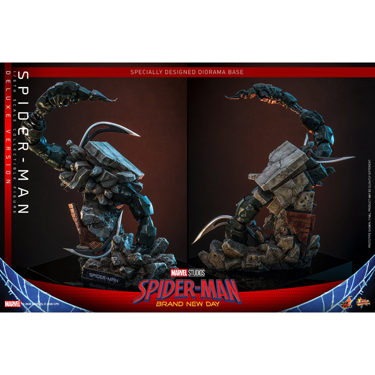 Hot Toys - Spider-Man Deluxe 1/6 Scale Figure MMS893 - Marvel's Spider-Man: Brand New Day