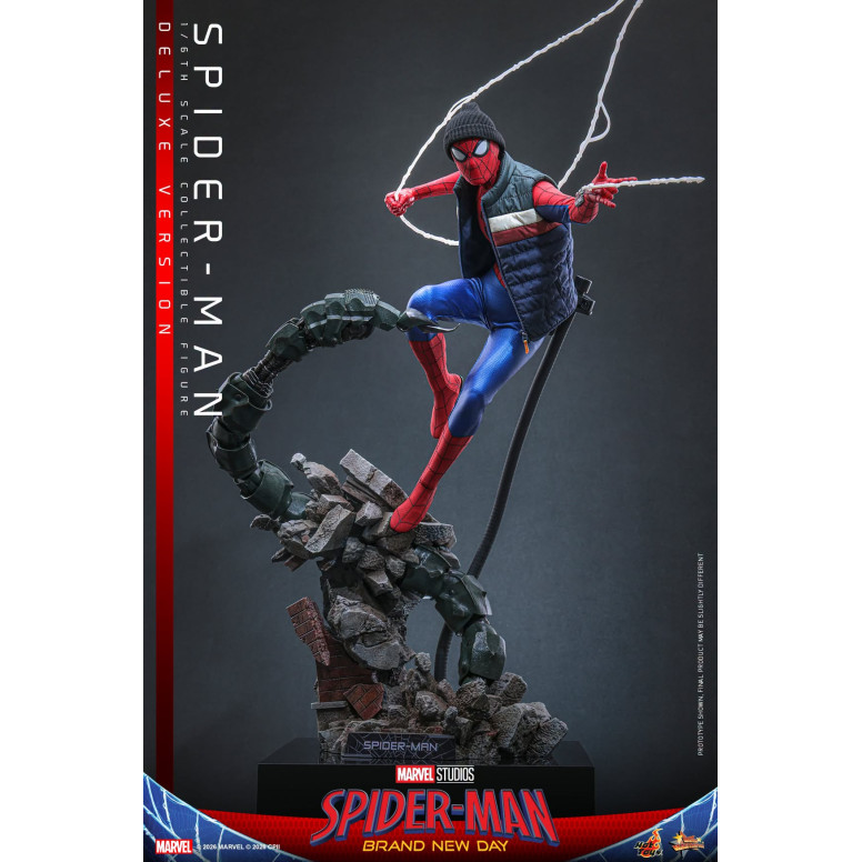 Hot Toys - Spider-Man Deluxe 1/6 Scale Figure MMS893 - Marvel's Spider-Man: Brand New Day